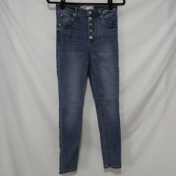 GARAGE - Ultra High Rise | size 5 | High Waisted Button Fly Slim Jeans | NWOT - Picture 1 of 16